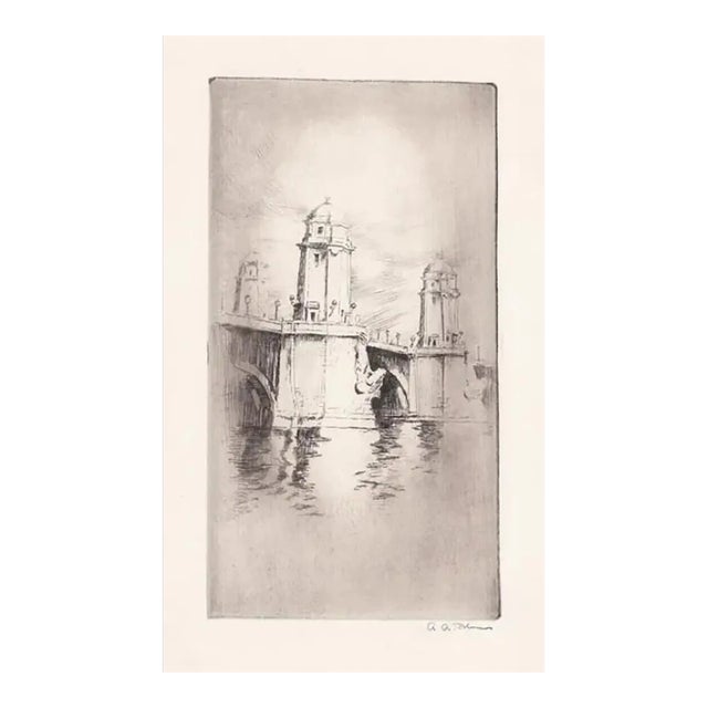 Alexander Blum Boston Bridge Towers on Longfellow Bridge For Sale