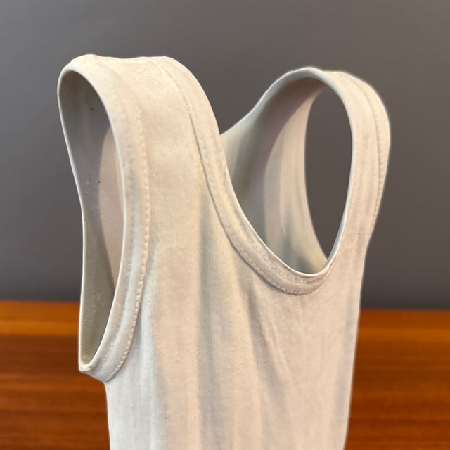 Realism Large 20th Century Canadian Vase "Débardeur Marcel" by Michael Harvey, For Sale - Image 3 of 7