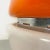 Orange Italian Space Age Metal, Orange Plastic and White Opaline Glass Table Lamp, 1970s For Sale - Image 8 of 12