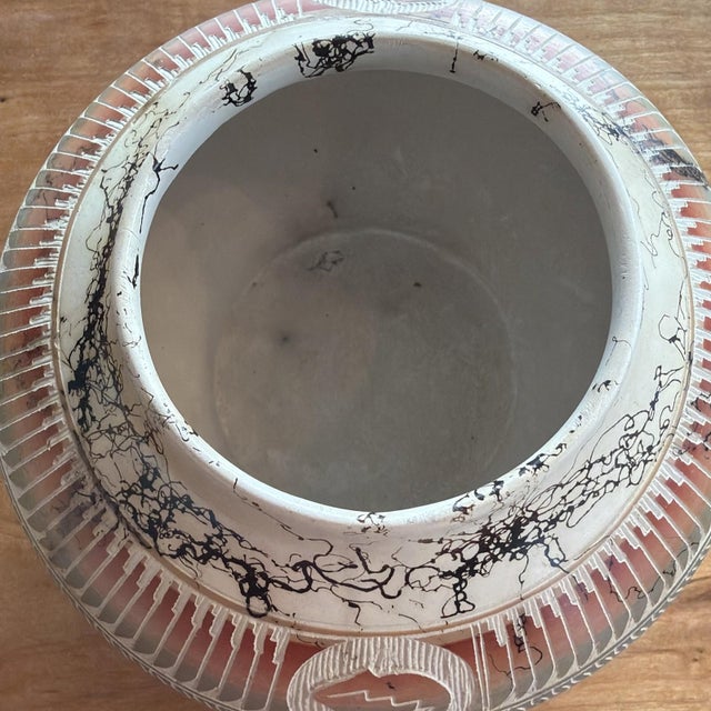 Up for sale is a signed studio pottery Navajo vase by Donovan Thompson. This original handcrafted piece features...