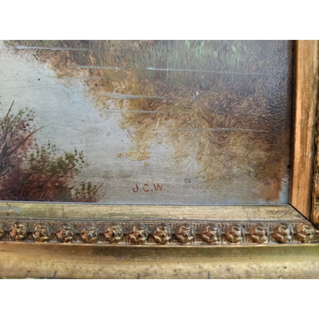 Sky Blue 19th Century Scottish Romantic Landscape by John Crawford Wintour Framed For Sale - Image 8 of 12