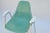 Metal 1950s Vintage Turquoise Fiberglass Armchairs on Chrome Bases - Set of 4 For Sale - Image 7 of 11