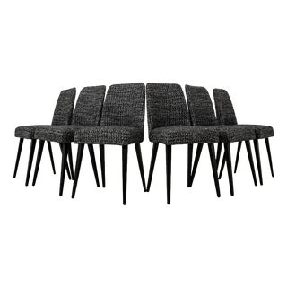 Vintage Dining Chairs, Poland, 1960s, Set of 6 For Sale