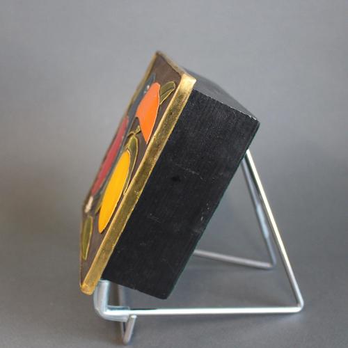 Vintage French Jewellery Box with Enamel Lid and Toucan Motif by Mithé Espelt, 1960s For Sale - Image 3 of 16