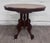 This is a stunning antique Victorian Eastlake burl walnut oval center/parlor table crafted in walnut with richly figured...