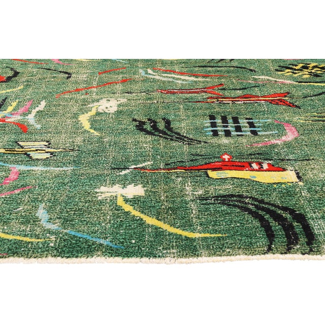 Zeki Muren Vintage Turkish Sivas Rug, 06'01 X 09'05 For Sale - Image 4 of 10
