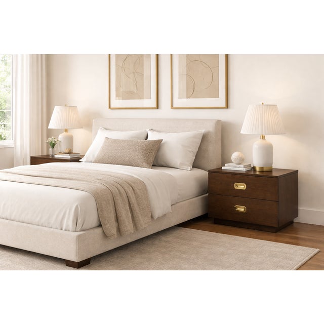 Pair of SABIN Walnut Lobero Night Stands For Sale In Los Angeles - Image 6 of 6