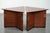 This luxury set of 2 very beautiful triangular Art Deco design side/coffee tables is by the top Dutch brand Schuitema and...