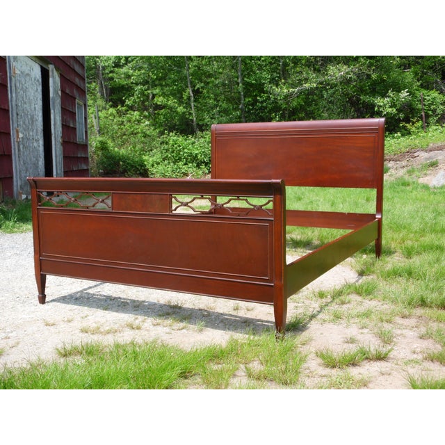 Antique Mahogany Traditional Federal Double Full Size Sleigh Bed Chairish