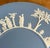 Late 20th Century Vintage Wedgwood Blue Jasperware 9” Round Cake Plate For Sale - Image 5 of 5