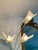 Italian Brass Glass Floor Lamp Murano For Sale - Image 4 of 13