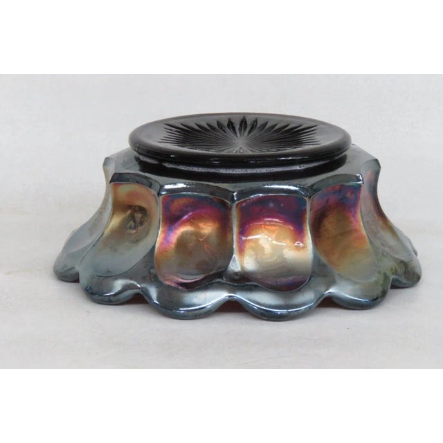 Imperial Purple Carnival Glass Grape Berry Bowl Dish For Sale - Image 10 of 12