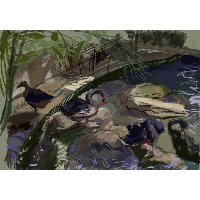 Su Yu, Black Swan, 2022, Digital Print For Sale