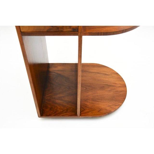 Art Deco Figured Walnut Side Table, 1930s For Sale - Image 12 of 13