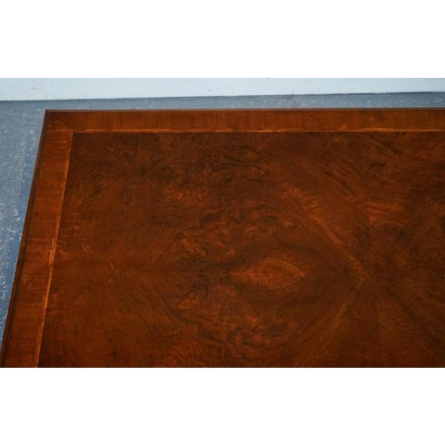 Large Georgian Burr Walnut Coffee Table from Brights of Nettlebed London For Sale - Image 16 of 18