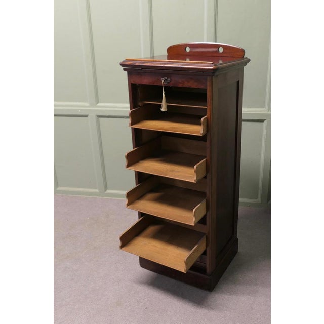 Victorian Pedestal Filing Cabinet For Sale - Image 6 of 8