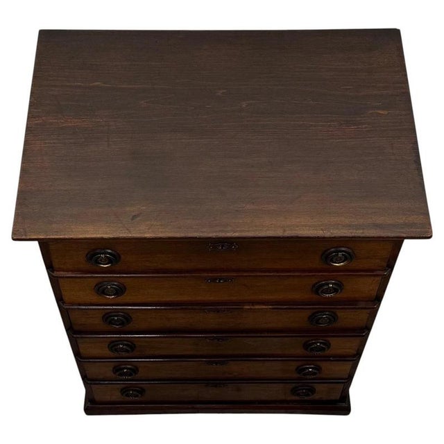 19th Century 20th Century Edwardian English Mahogany Chest of Drawers, 1890s For Sale - Image 5 of 12