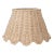 16" Scalloped Lamp Shade in Rattan For Sale