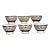 Golden Hour Grooves: Fornasetti's Anthemion Appetizer Bowls For Sale