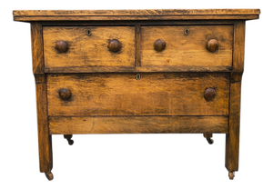 Antique Rustic Utility St. Louis Holtgrewe-Vornbrock 3-Drawer Commode