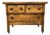Antique St. Louis Holtgrewe-Vornbrock 3-Drawer Wood Chest With Original Label & Original Wood Wheel Casters For Sale