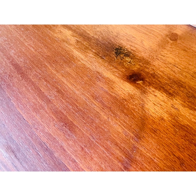 Three-Tiered Walnut Turned Wood Side Table, 1930s For Sale - Image 3 of 16