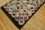 1920s Multicolor Geometric Antique American Hooked Rug 3'7" X 8'9" Knotted Wool Carpet For Sale - Image 11 of 12