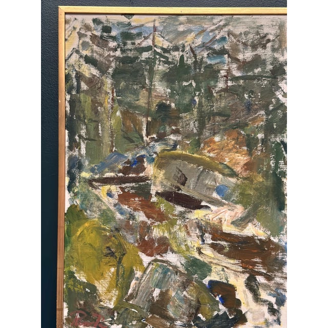 Rune Persson, Forest, 1950s, Oil on Canvas, Framed For Sale - Image 10 of 13