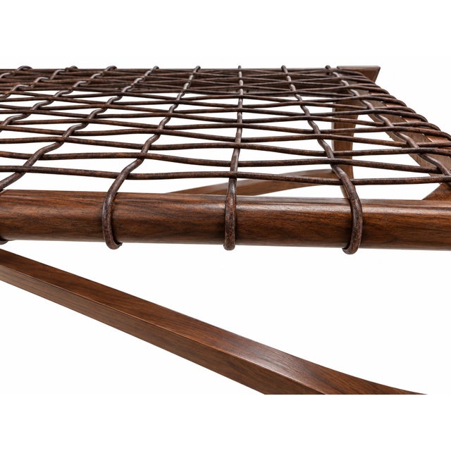 Klismos Style Solid Walnut Chaise Lounge For Sale In San Diego - Image 6 of 6