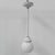 Art Deco Hanging Lamp with White Glass Ball, 1930s For Sale - Image 14 of 14