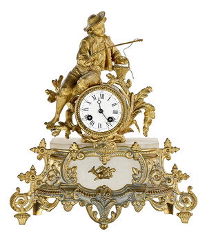 Mantel Clock in Golden Regula