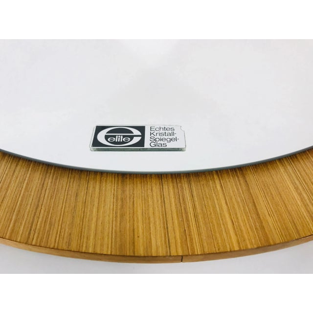 Mid-Century Modern German Wooden Mirror, 1960s For Sale - Image 3 of 11