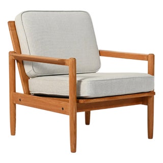 Scandinavian Oak Armchair, 1950s/60s For Sale