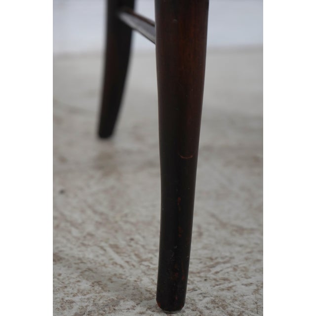 English Victorian Woven Rush Seat Open Armchair For Sale - Image 12 of 18