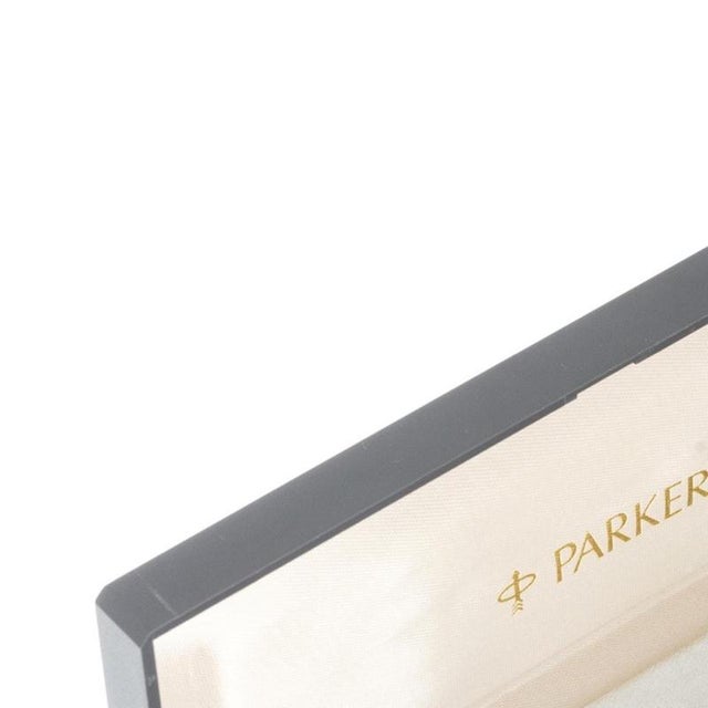 Parker pen set. France; 1970s-80s; Parker 45 'Flighter' model in case; with a steel-nib fountain pen; and a ballpoint pen...