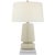Modern Chapman & Myers by Visual Comfort Signature Parisienne Small Table Lamp in Iced Coconut with Linen Shade For Sale - Image 3 of 3