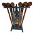 Vintage Six-Player Wooden Croquet Set With Original Painted Storage Stand, 1960s For Sale