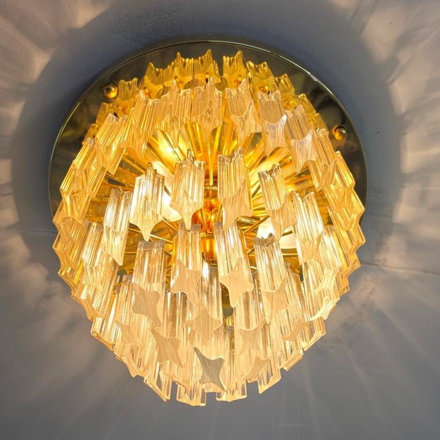 Mid-Century Modern Large Ceiling Light by Paolo Venini for Venini, 1970s For Sale - Image 3 of 7