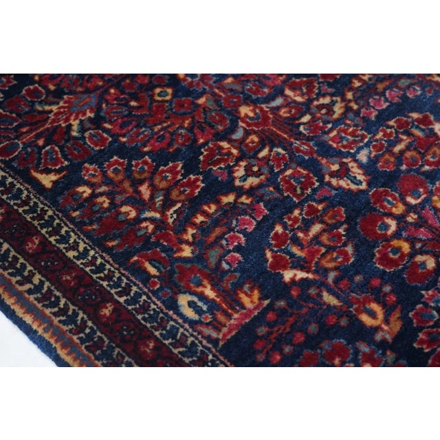 Antique Sarouk Rug 2' x 4' For Sale - Image 4 of 9