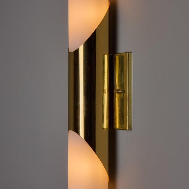1960s Neuhaus Leuchten Glass and Brass Sconces by Rolf Krueger - a Pair For Sale - Image 10 of 18