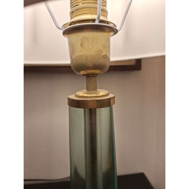 Model 2206 Table Lamp in Brass and Glass by Max Ingrand for Fontana Arte, 1950s For Sale - Image 9 of 18