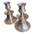 Monumental Silverplate Candlesticks Oversized Heavy Pair Classical Form For Sale