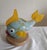 Vintage Fish Table Lamp in Colored Glass & Beech from Joska-Kristall, 1990s For Sale - Image 3 of 9