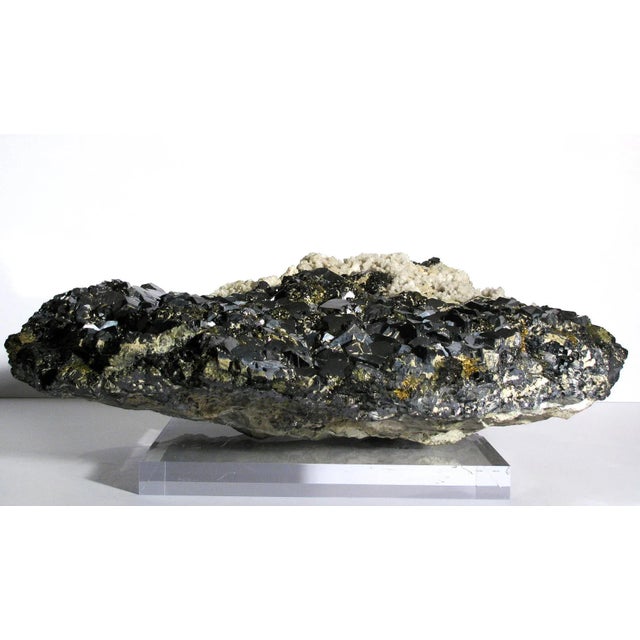 Mid-Century Modern Large Natural Galena Mineral Gemstone Specimen For Sale - Image 3 of 9