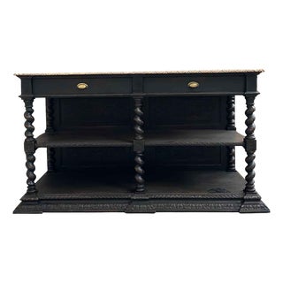 Late 19th Century Oak Console Table For Sale