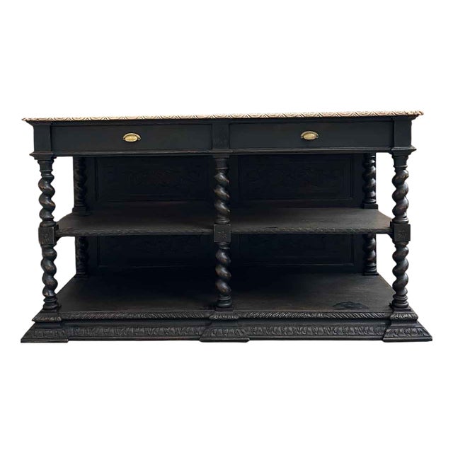 Late 19th Century Oak Console Table For Sale