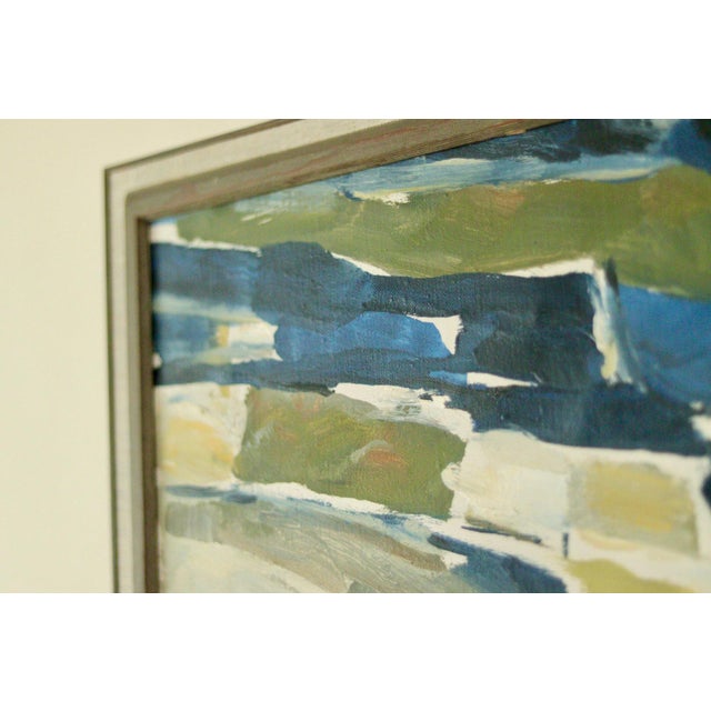 Tryggve Örn, Abstract Composition, Mid-20th Century, Oil on Canvas For Sale - Image 4 of 11