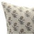 Floral Block Printed Thick Linen Pillow Cover 14x20 Inch- Coastal Tulip For Sale - Image 4 of 4
