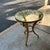 Beautiful gold side table. 3 in stock. 20.75”W × 20.75”D × 26.75”H.