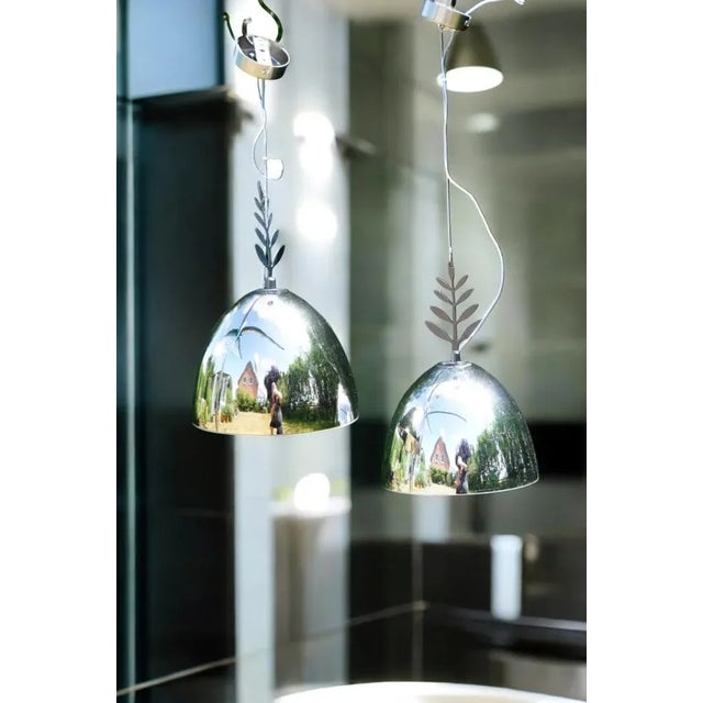 Silver Suspensions by M. De Lucchi & A. Nason, Set of 2 For Sale - Image 8 of 13